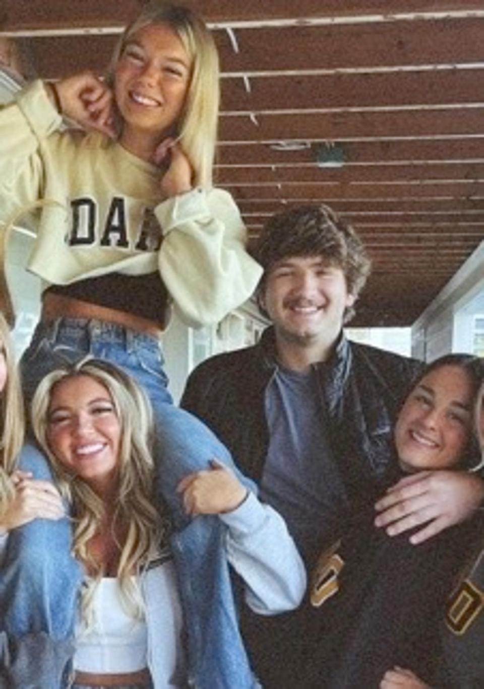 Madison Mogen, 21, top left, Kaylee Goncalves, 21, bottom left, Ethan Chapin, 20, second right, and Xana Kernodle, 20, were all killed in a student house in Moscow, Idaho (Instagram)