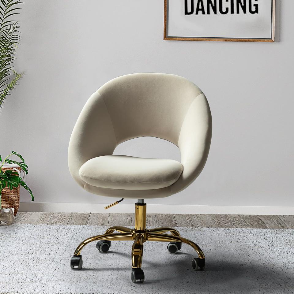 Savas Velvet Desk Chair