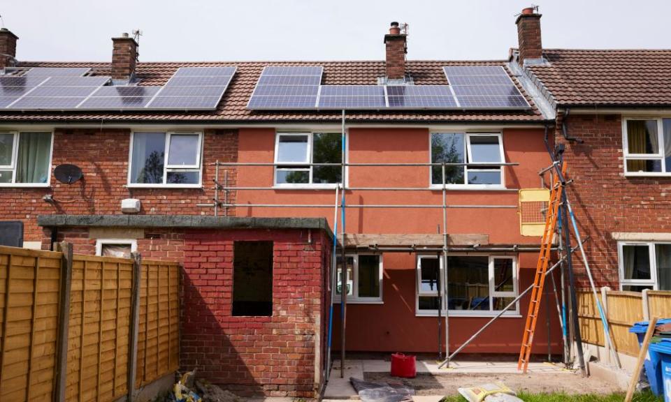 A house in Stockport being retrofitted by B4Box.