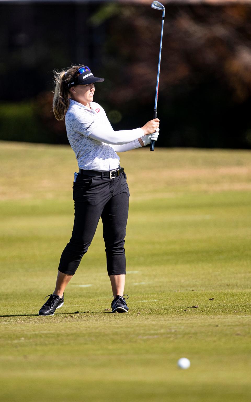 Brooke Henderson plays in the second round of the 2022 LPGA Drive On Championship at Crown Colony in Fort Myers on Friday, Feb. 4, 2022.  She finished -8 under.