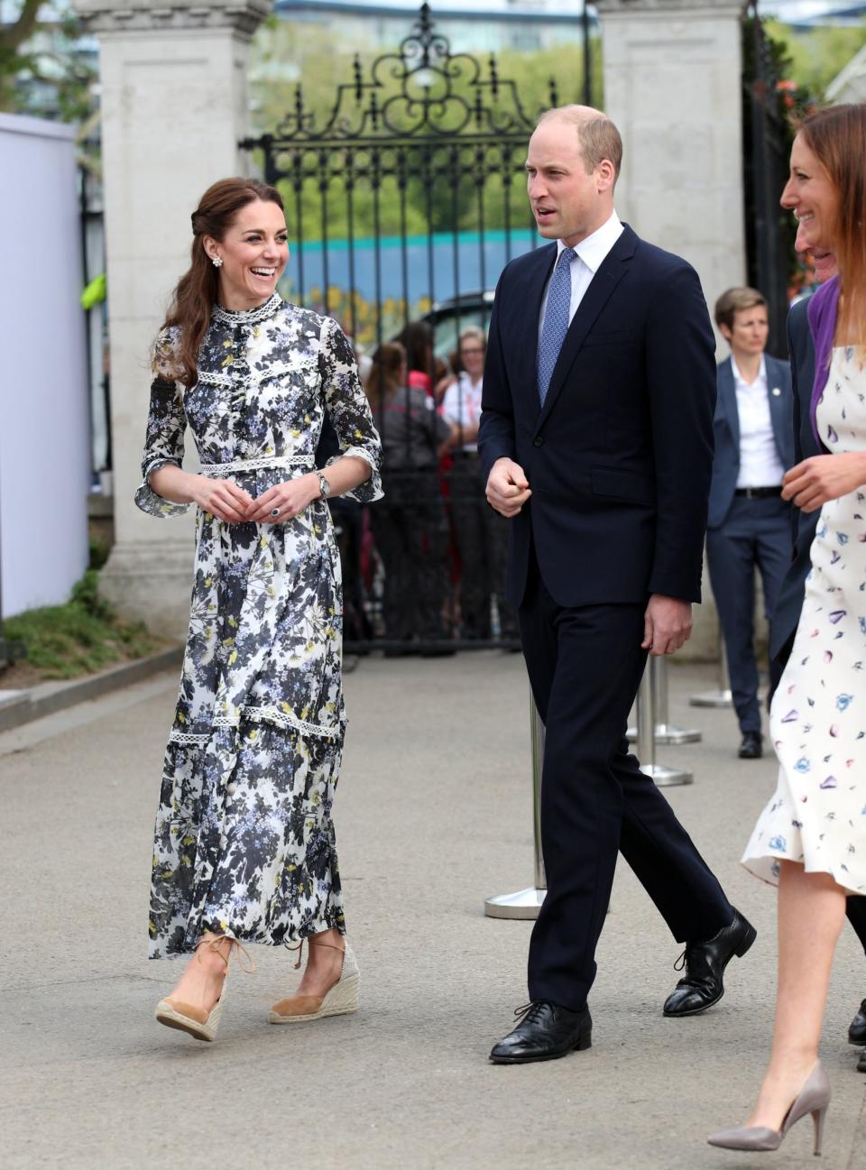 Duchess of Cambridge stuns at Chelsea Flower Show evening reception with Prince William