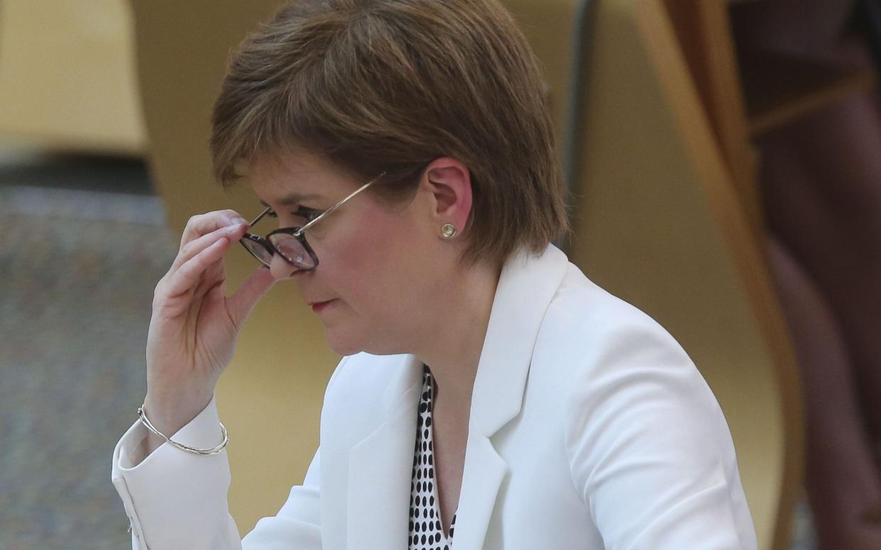 Scottish First Minister Nicola Sturgeon announces lifting of some Coronavirus lockdown rules at the Scottish Parliament in Holyrood on July 9 -  Getty Images Europe/ WPA Pool