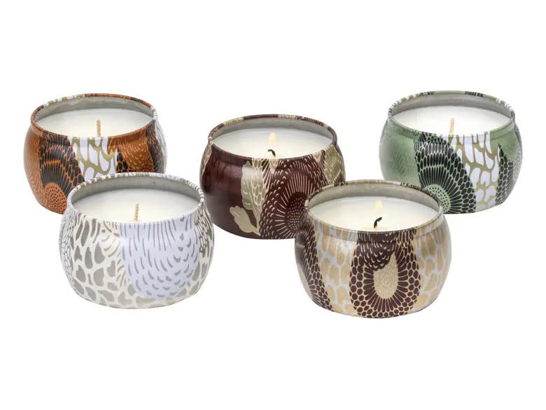 Voluspa Japonica Set of 5 Mini Tin Candles