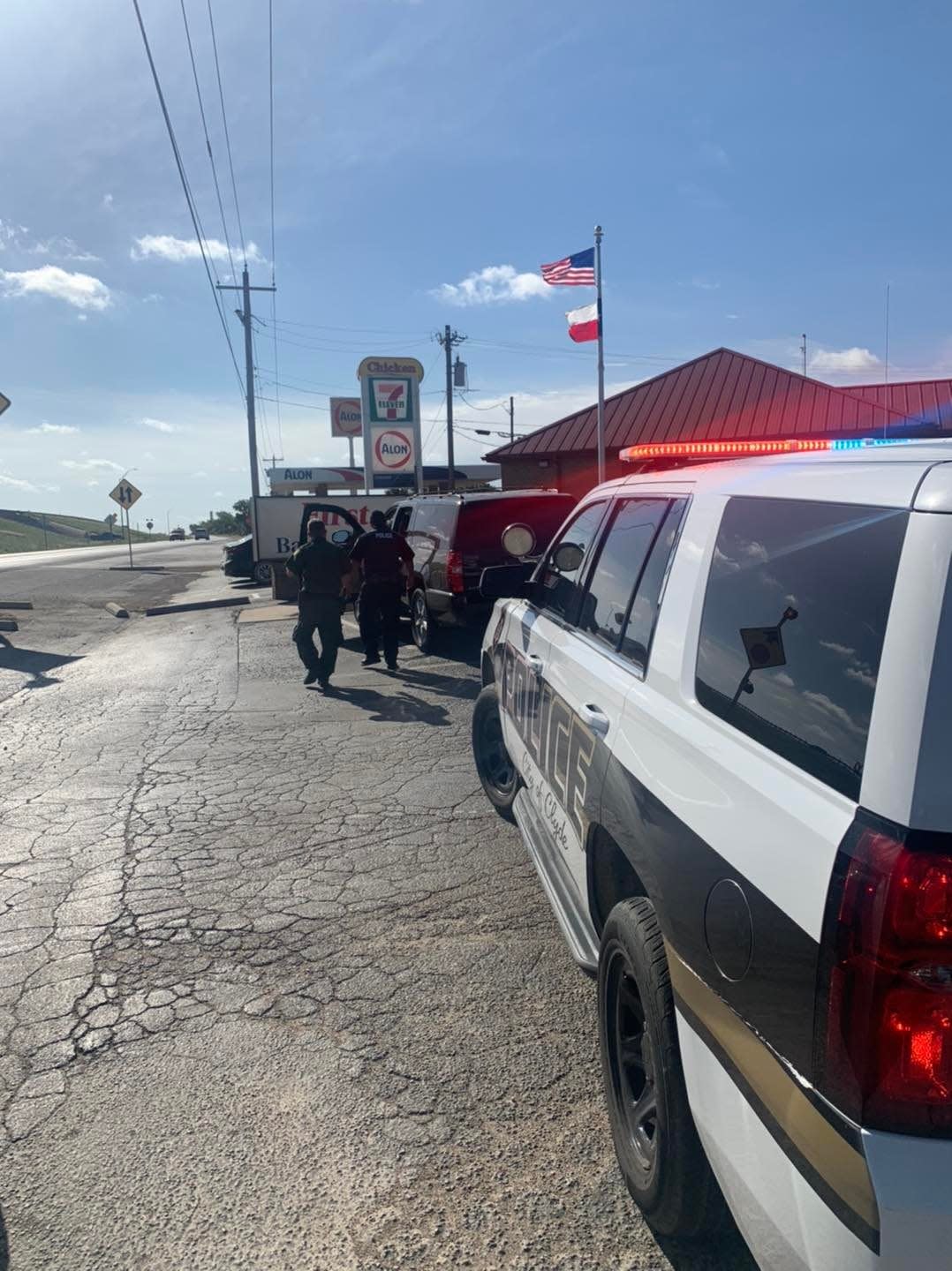 Clyde police assisted the U.S. Border Patrol in stopping a vehicle believed to have been involved in human smuggling Wednesday.