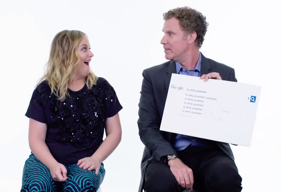 Amy Poehler and Will Ferrell answered the most-Googled questions about themselves