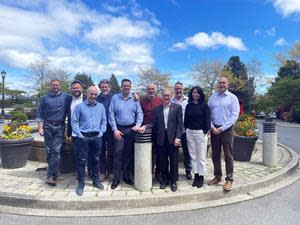 RJC Engineers’ new Board of Directors and Executive. Left to right: Terry Bergen, Mike Moffatt, Chris Davis, Michael Blackman, Bryan Colvin, John Kooymans, Jeff Rabinovitch, Roger Steers, Joette Decore, Bill Gladu.