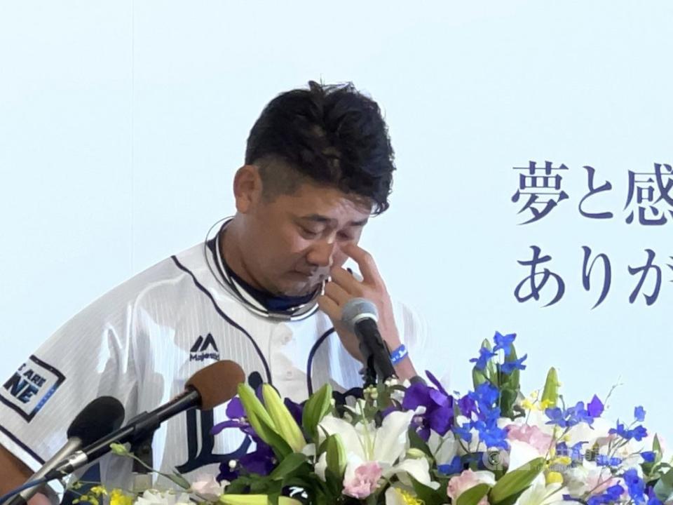 松坂大輔今日迎接引退戰，賽前記者會哽咽表示，健康因素是他決定退役的關鍵。（圖／翻攝自中央社）