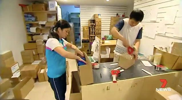 Analysts estimate daigou traders are dodging $1 billion a year in tax by not declaring income. Picture: 7 News