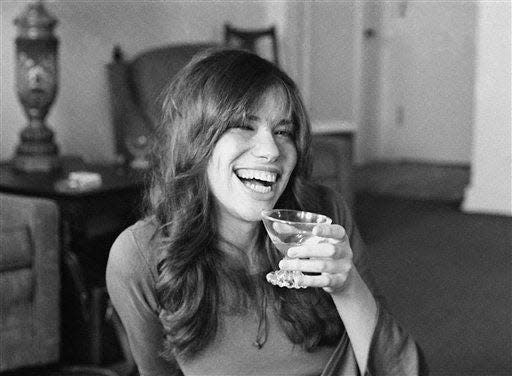 Songwriter and singer Carly Simon shown in 1971.