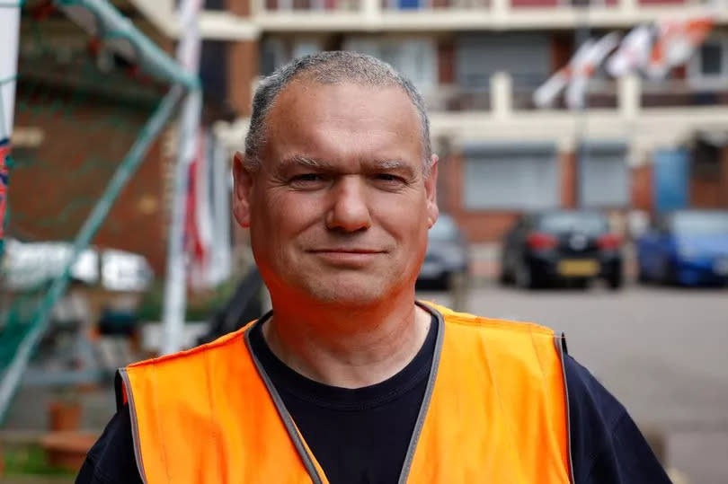 Alan Butman in an orange high vis vest