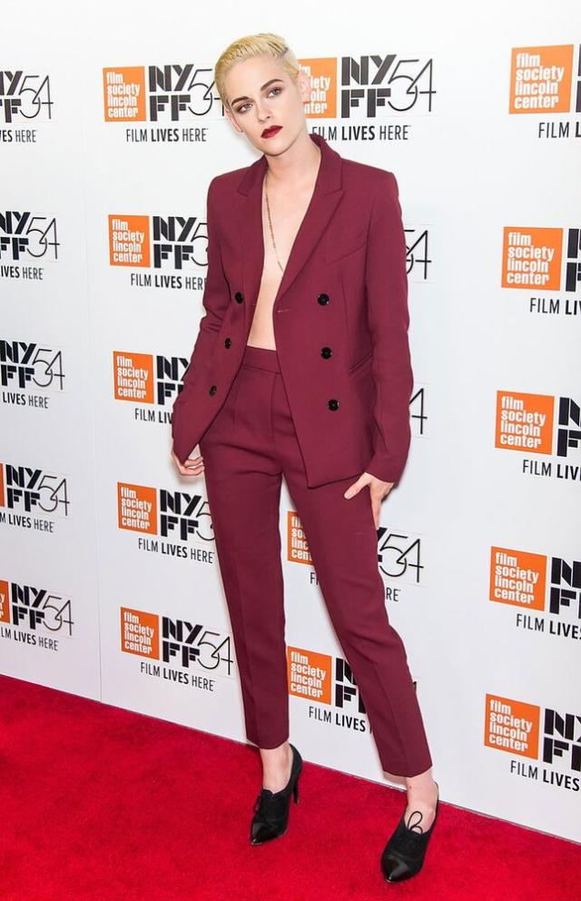 5 Celebrity Dos and Don'ts for Dressing After 30 via @WhoWhatWear blouse  underneath suit blazer…