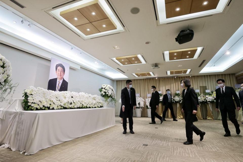 日本前首相安倍晉三國葬即將在27日舉辦，根據日媒報導，日本政府擬稱呼我為「台灣」。（本報資料照）