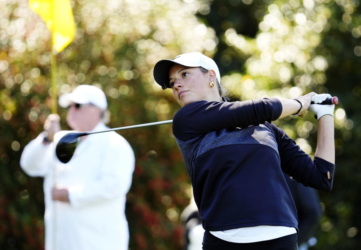 For the second year in a row, Paine College's Taya Buxton was the non-competing marker in the first group off for the Augusta National Women's Amateur.