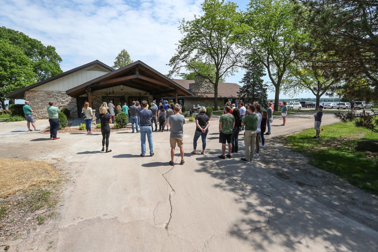 FILE - A file photo of the Lakeside Park Pavilion in Fond du Lac.