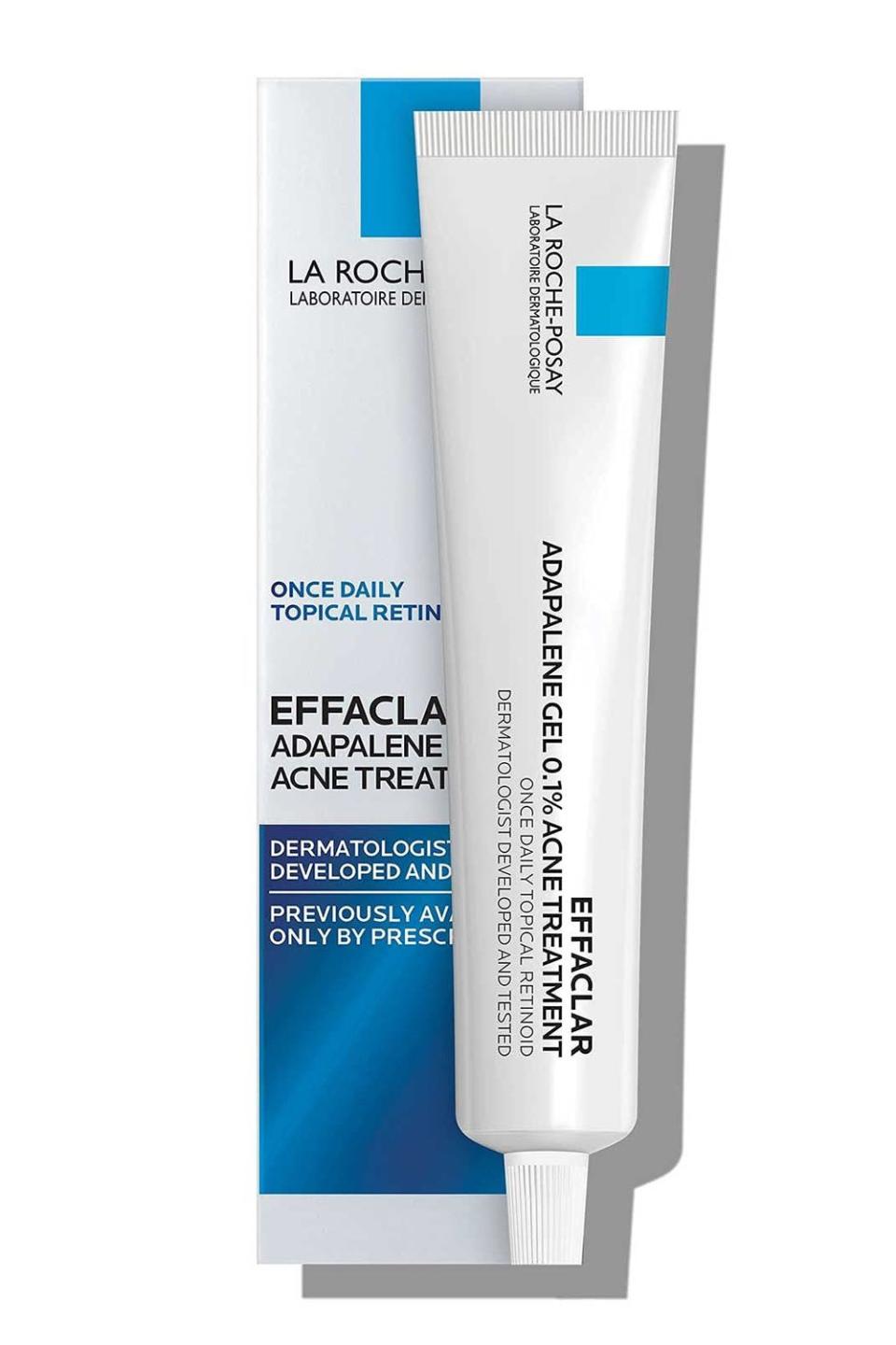 2) La Roche-Posay Effaclar Adapalene Gel 0.1% Acne Treatment