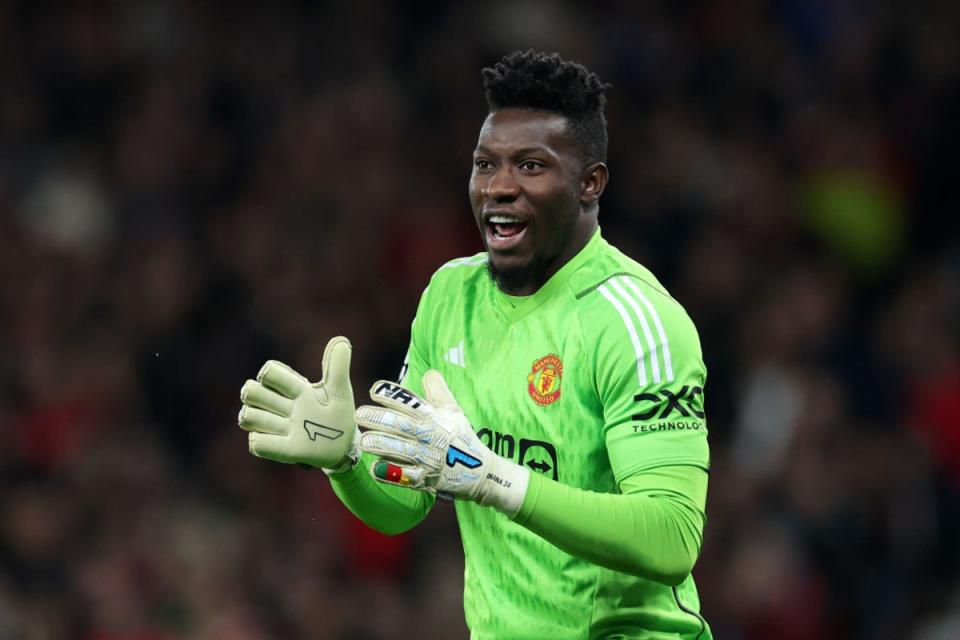 Andre Onana’s confidence can only have been boosted by his penalty save (Getty Images)