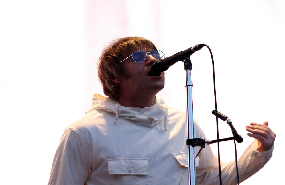 Liam Gallagher performs at Knebworth 2022 credit:Bang Showbiz