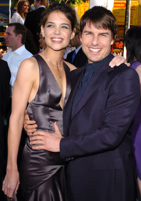 Premiere: Katie Holmes and Tom Cruise at the Hollywood premiere of Warner Bros. Pictures' Batman Begins - 6/6/2005 Photo: Steve Granitz, WireImage.com