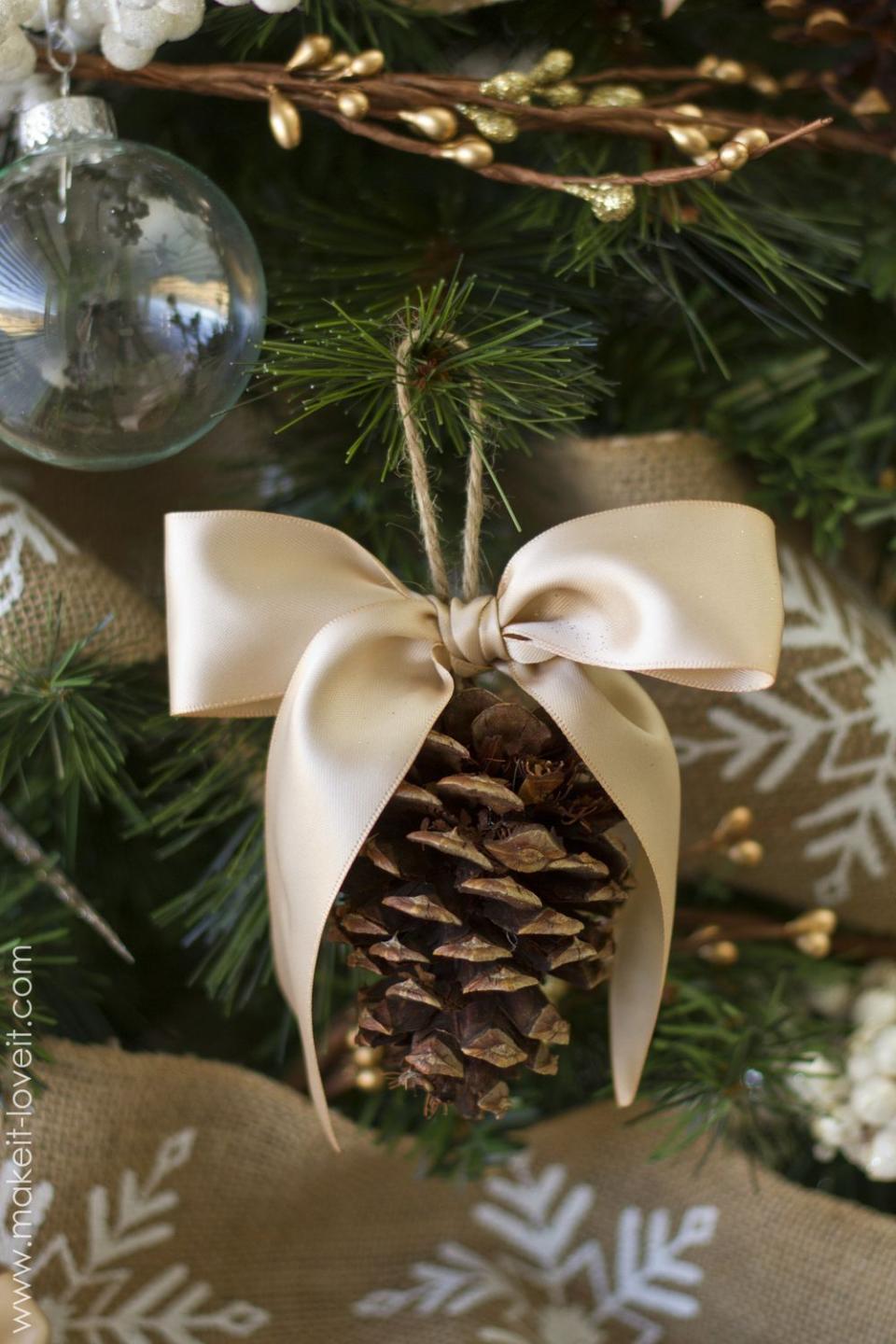 43) Pinecone Ornament