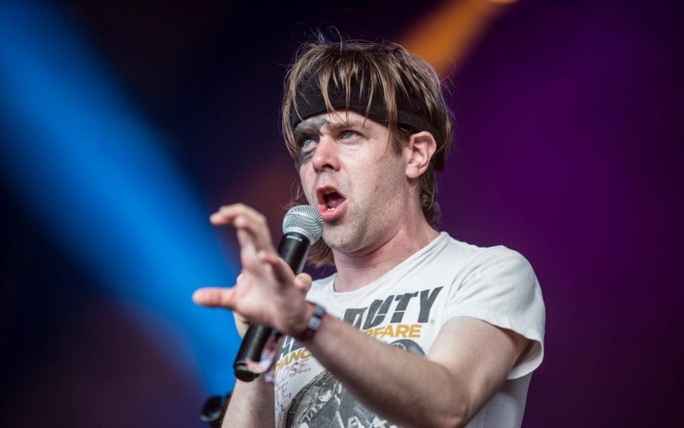 The rapper Ariel Pink has been dropped by his label after being pictured at the US Capitol riot - Wireimage