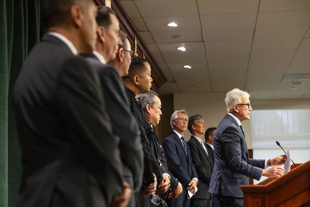 <p>Myung J. Chun / Los Angeles Times via Getty</p> Los Angeles District Attorney George Gascon, March 28, 2024