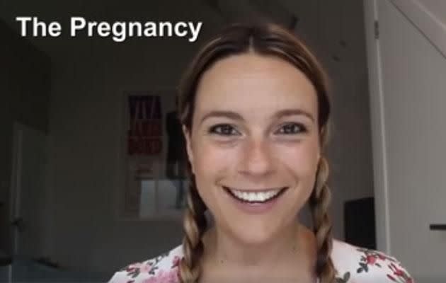 Happy Tova gushes about the expectations of pregnancy. Photo: Facebook/mythoughtsaboutstuff