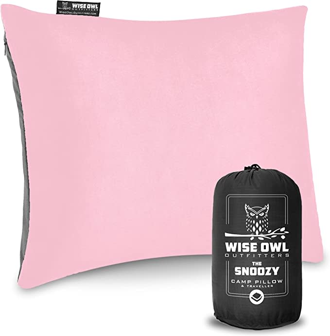 wise owl camping pillow
