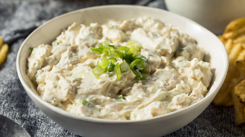 Creamy seafood salad 