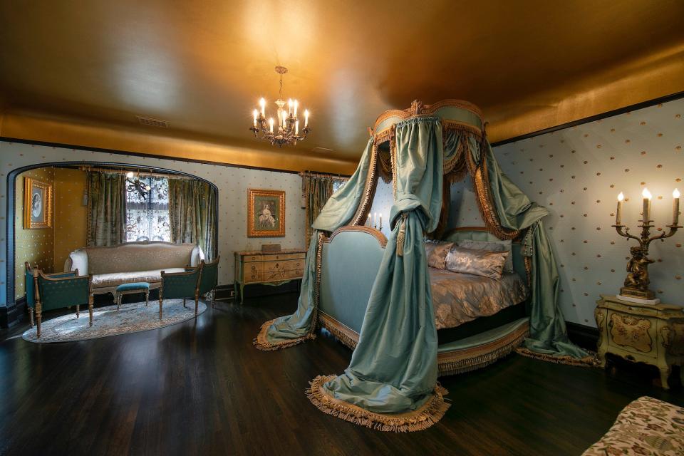 A bedroom in Kat Von D's California house.