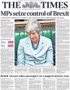 <p>The Times said Theresa May was “humiliated”. </p>