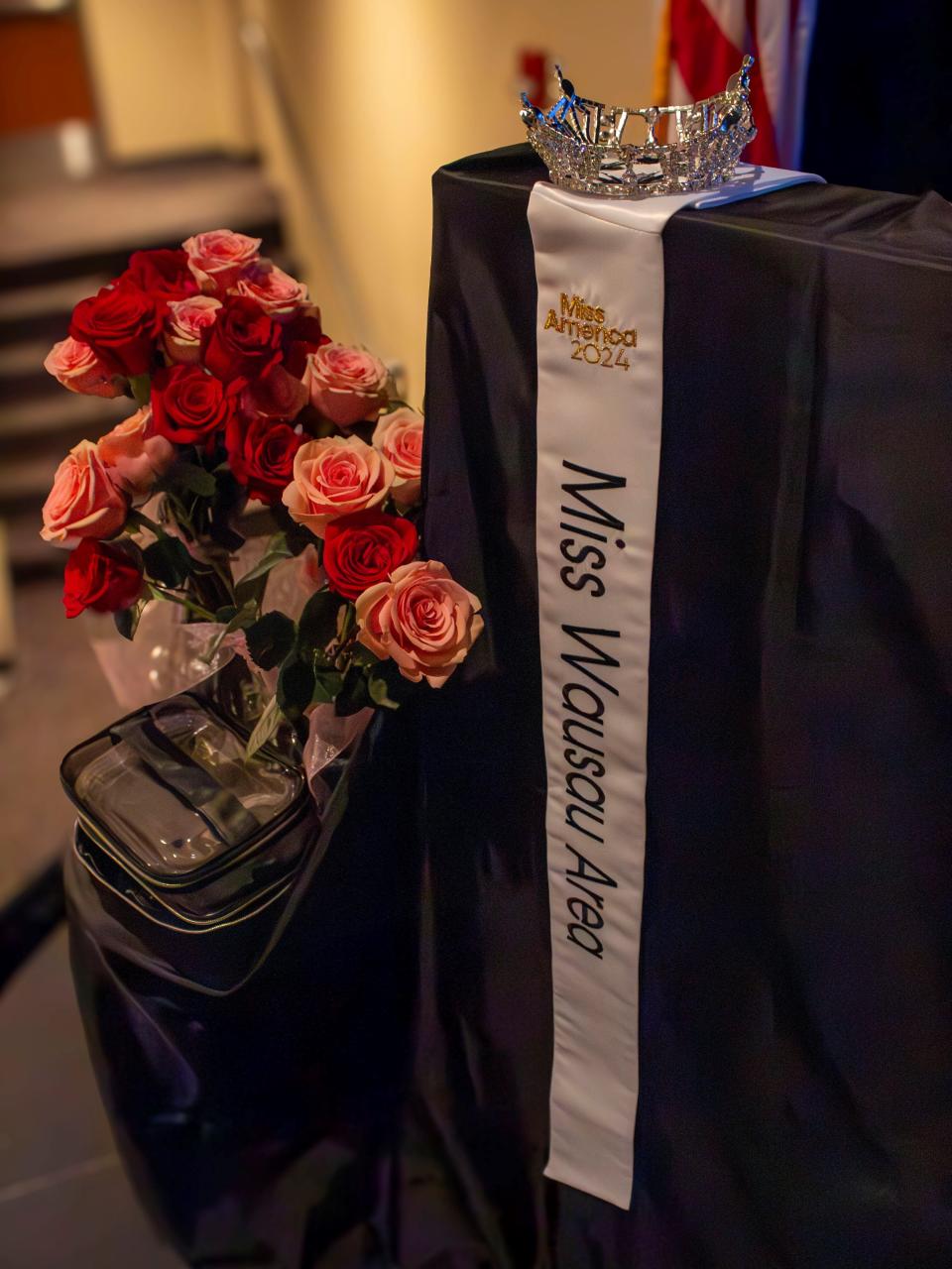 The Miss Wausau Area sash and crown.