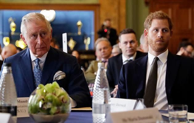 Insiders say tensions are high between Charles and Harry over his wedding plans. Photo: Getty