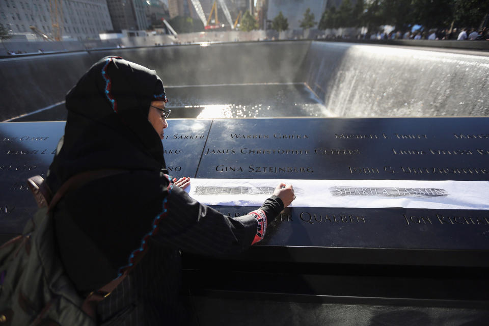 Memorial Held At World Trade Center Site On 11th Anniversary Of Sept. 11 Attacks