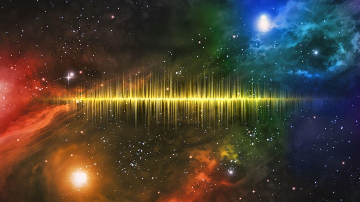 universe starscape sound wave