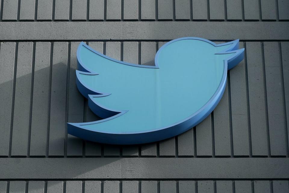 The Twitter symbol on the company’s headquarters in San Francisco. Corporate brands are protected through trademark laws irrespective of how companies behave. Maybe it is time we reconsider that. (AP Photo/Jeff Chiu)
