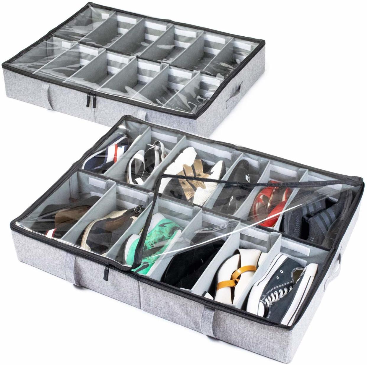 under bed shoe organizer storagelab