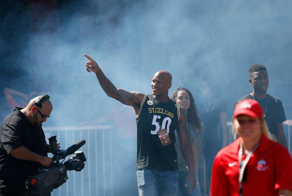 Among the trips former Ohio State linebacker Ryan Shazier has made to Columbus since his college career ended was a visit for the Buckeyes' 2016 game against Bowling Green.