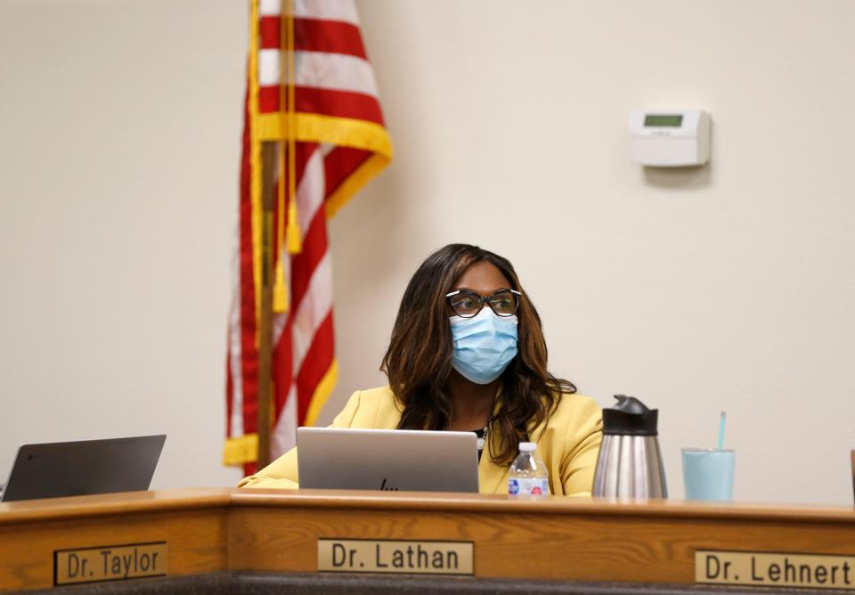 In mid-July 2021, at Superintendent Grenita Lathan's first school board meeting in Springfield, masking was required.