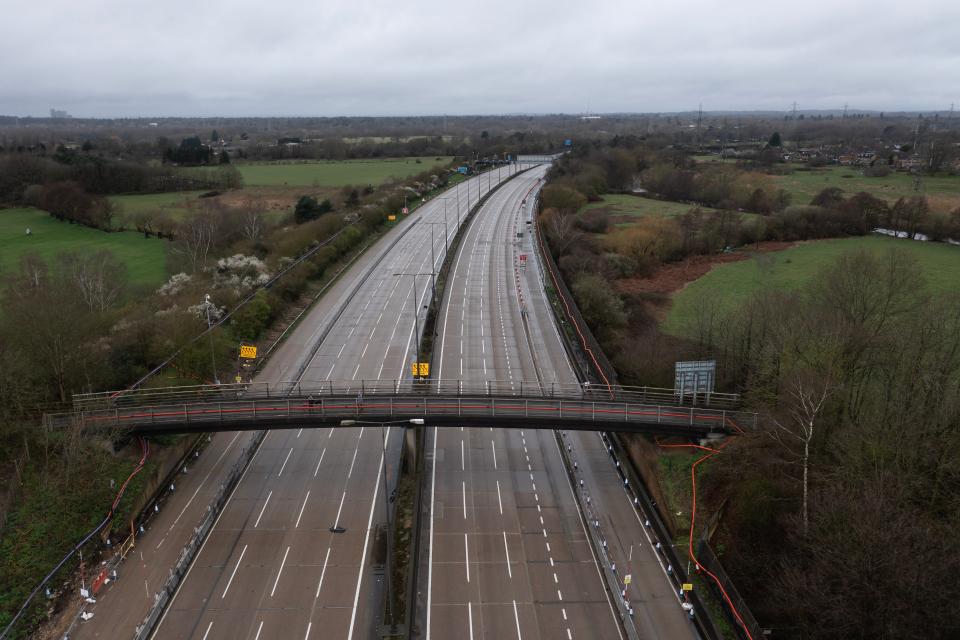 The closure was to allow for the removal of a bridge and installation of a new gantry (Getty Images)