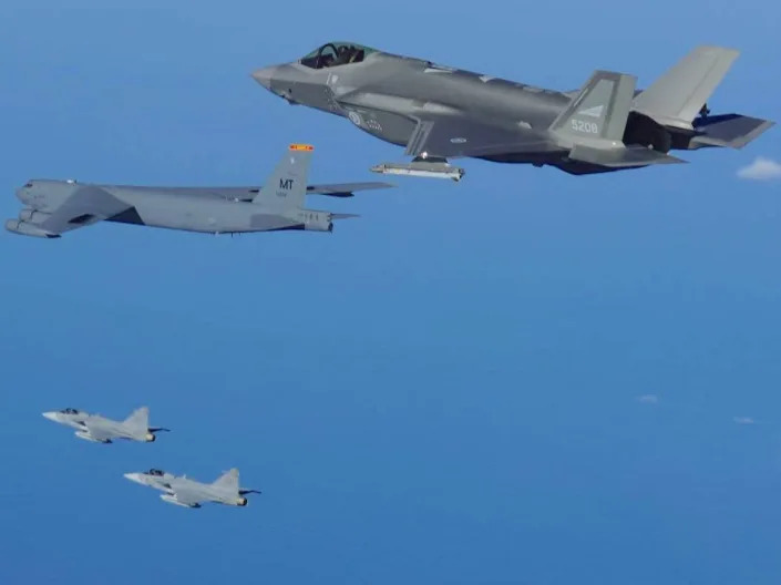 Norway Sweden F-35 JAS 39 Gripen B-52