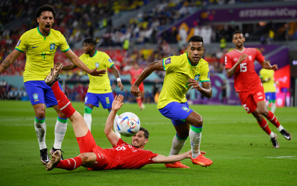 WM 2022: Brasilien vs. Schweiz. (Bild: Matthias Hangst/Getty Images)