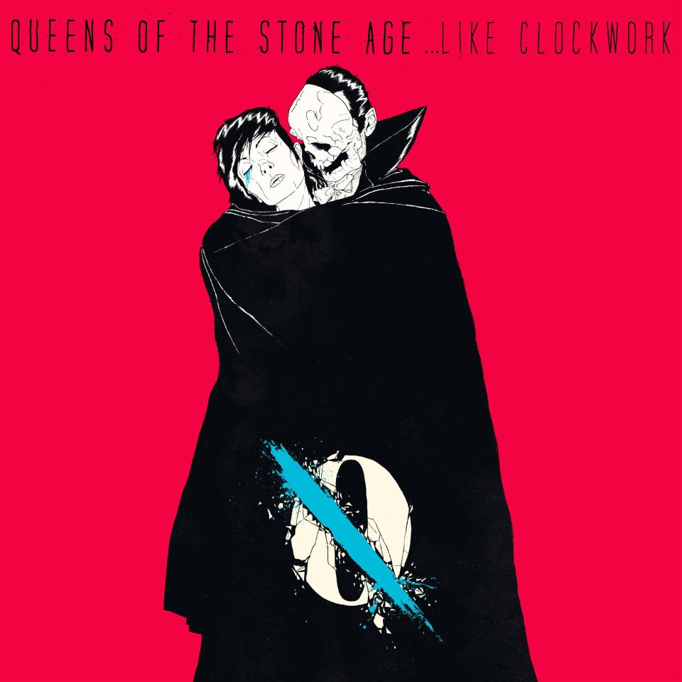 FILE - This CD cover image released by Matador Records shows "Like Clockwork," by Queens of the Stone Age. Homme turned in one of his most nuanced, thoughtful and emotionally powerful albums with this melancholy examination of mortality in what was otherwise a tepid year for rock 'n' roll. (AP Photo/Matador Records, File)