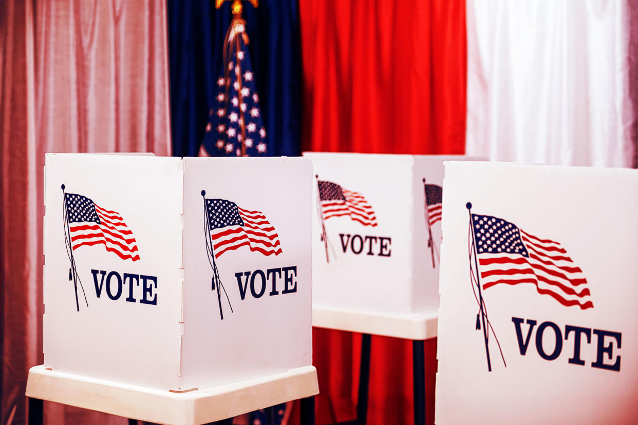 Voting booths Getty Images/cmannphoto