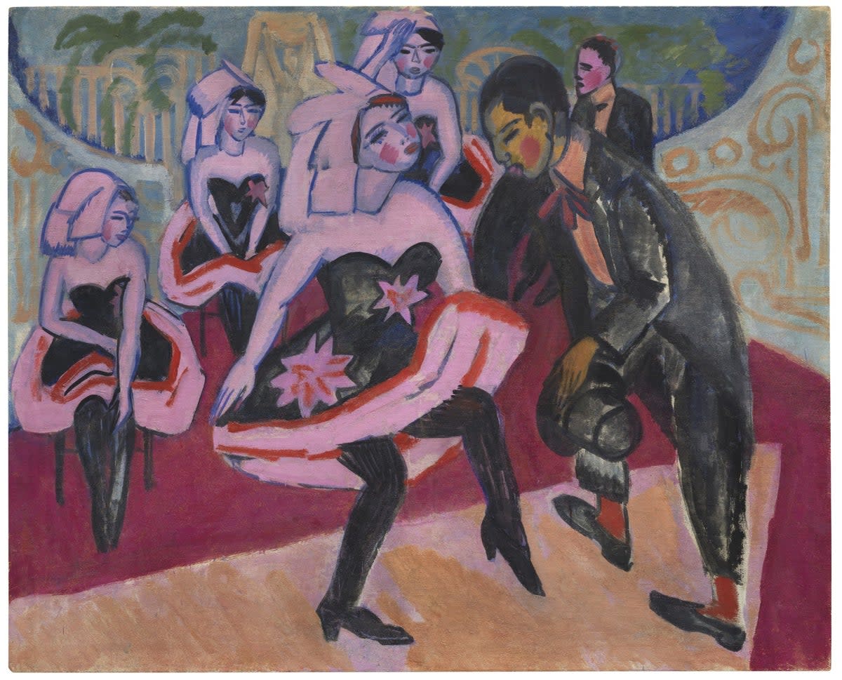 Tanz im Varieté sold for almost €7 million (Ketterer Kunst auction house/ Ernst Ludwig Kirchner)