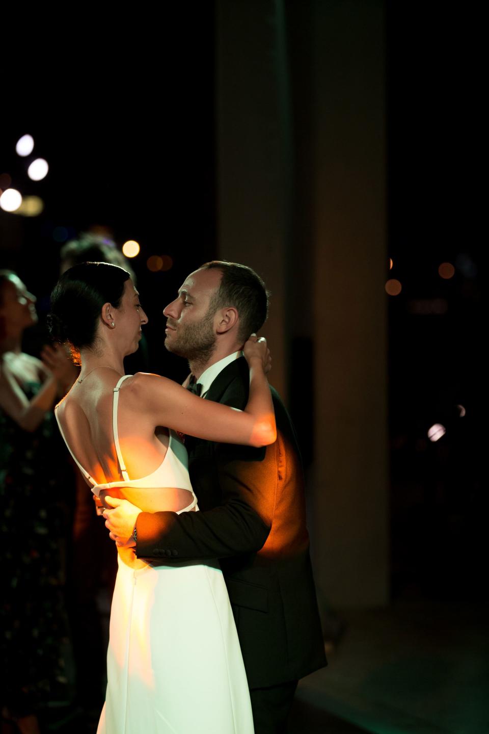 I love this photo of Michael and I dancing to Onyx Collective at the beginning of the evening.