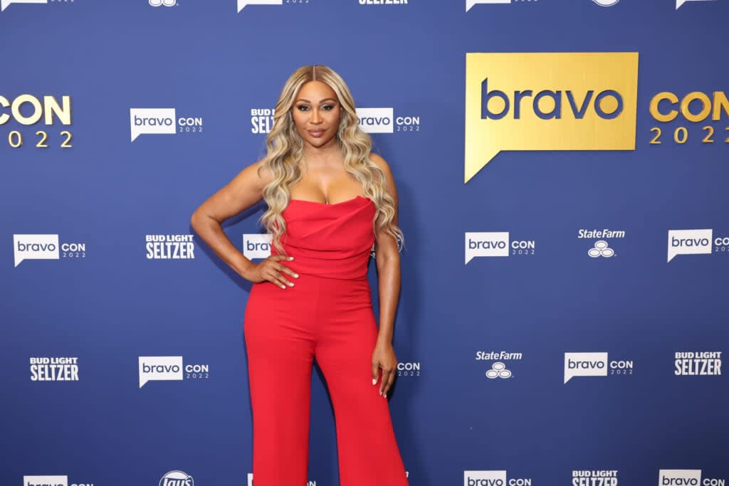 Cynthia Bailey, a former star of “The Real Housewives of Atlanta,” poses on the BravoCon 2022 red carpet on Oct. 15, 2022 at the Javits Center in New York City. (Cindy Ord/Bravo via Getty Images)