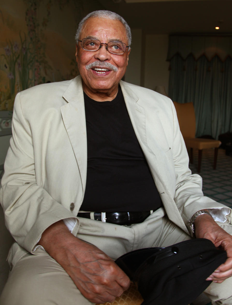 FILE - This Jan. 7, 2013 file photo shows actor James Earl Jones in Sydney, Australia. Jones is coming back to Broadway in a play that’s almost as old as he is. The 87-year-old two-time Tony Award-winner will star in a fall revival of “You Can’t Take It With You,” the 1936 comedy about a wealthy uptight family meeting an off-kilter one was written by Moss Hart and George S. Kaufman. Scott Ellis will direct. Previews will begin in August, with official opening set for Sept. 28 at a theater to be announced. (AP Photo/Rick Rycroft, File)