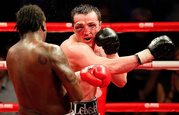 Denis Lebedev during his fight with Guillermo Jones.