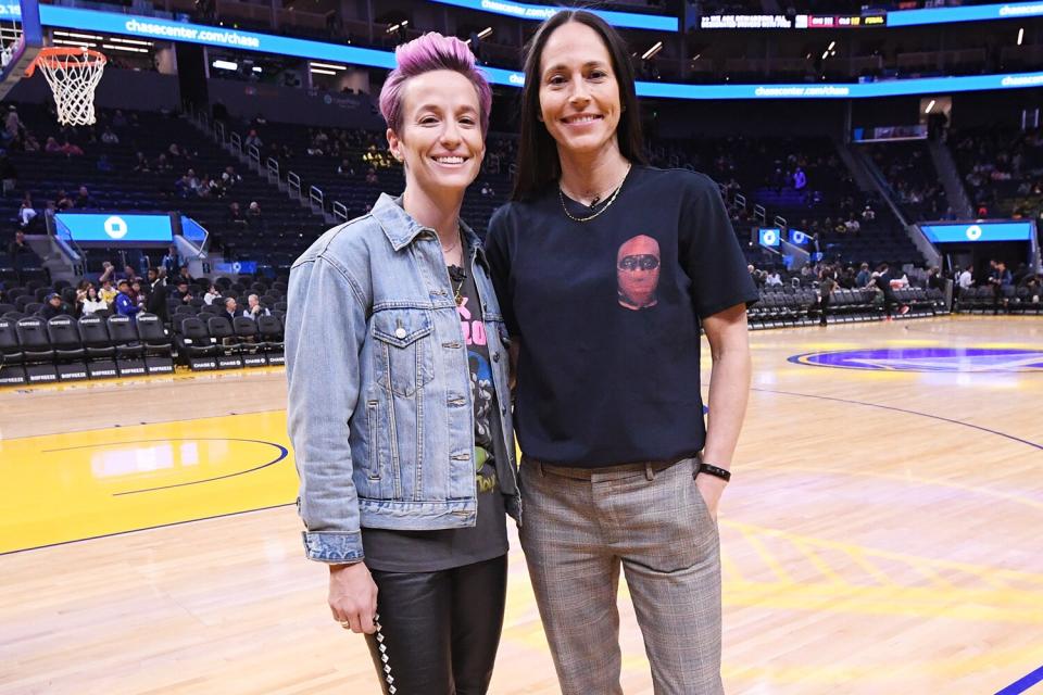 Megan Rapinoe and Sue Bird