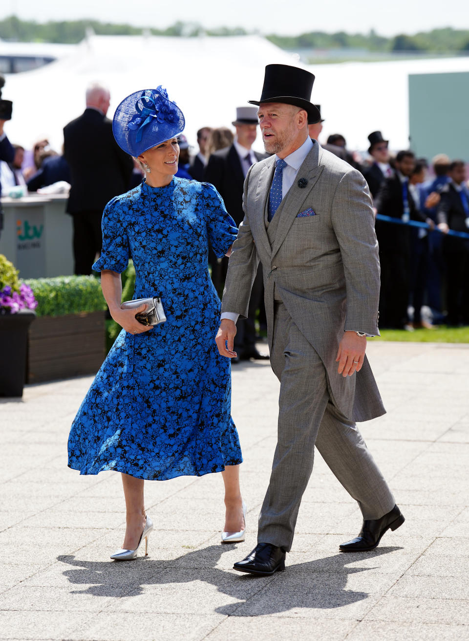 Royal fans commented on Zara Tindall's use of colour at the Epsom Derby on Saturday. (Getty Images)